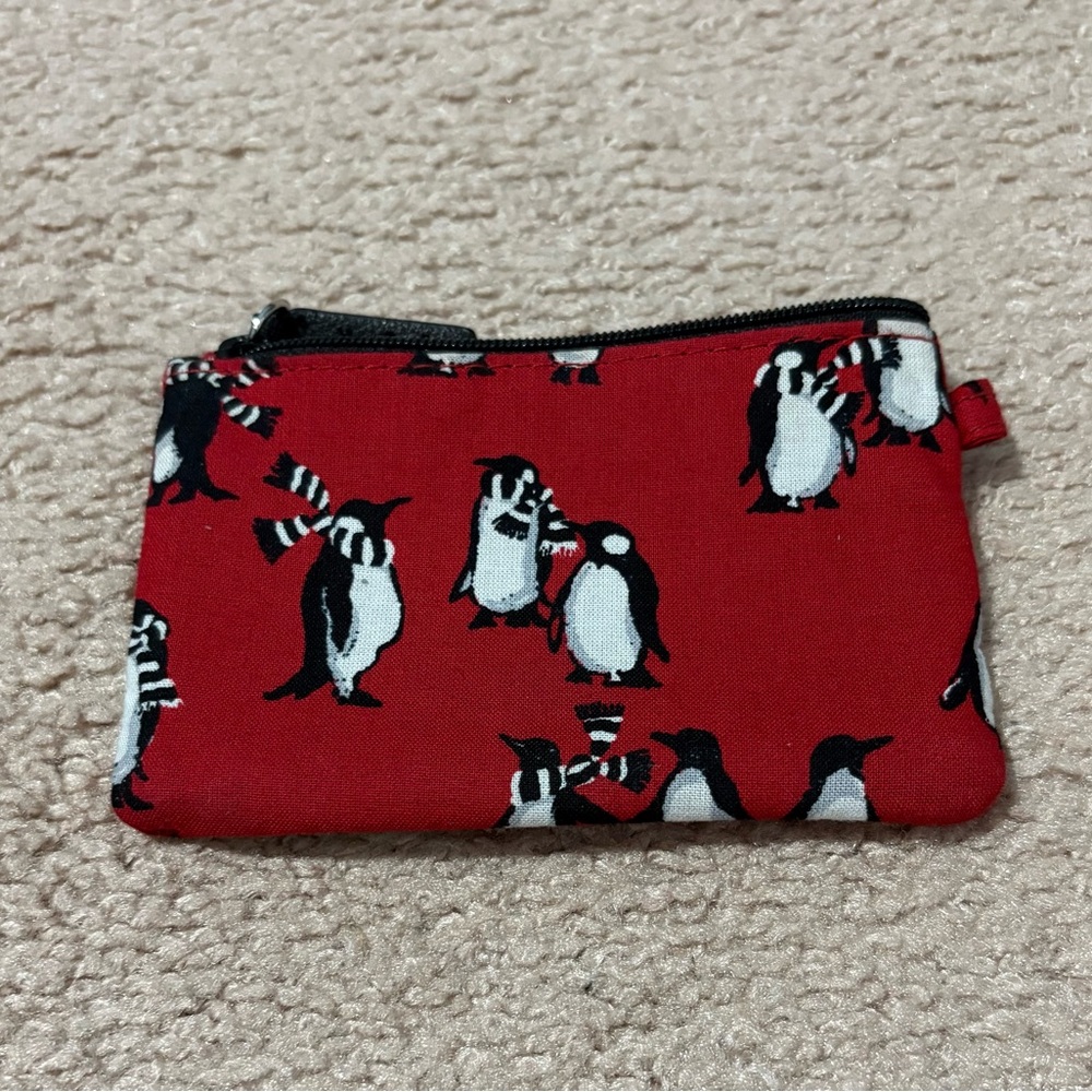 Vera Bradley Red Penguin Print Tote - Picture 6 of 9